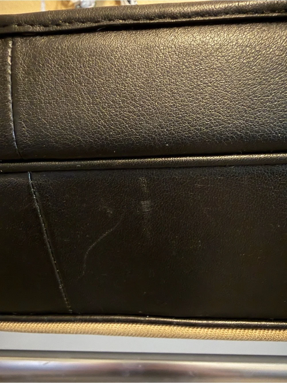 Coach Canvas & Black Leather Messenger Bag, Briefcase Laptop Crossbody